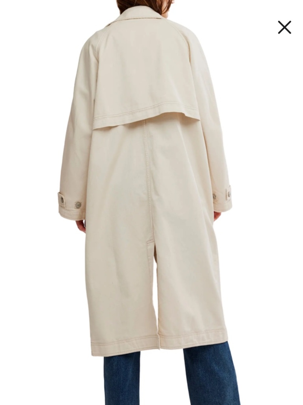 Free people Perry Washed Cotton Trench Coat - Picture 3 of 7